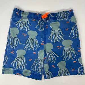 MINI BODEN: Octopus Swimsuit/Swim trunks with mesh lining. Size 7-8Y